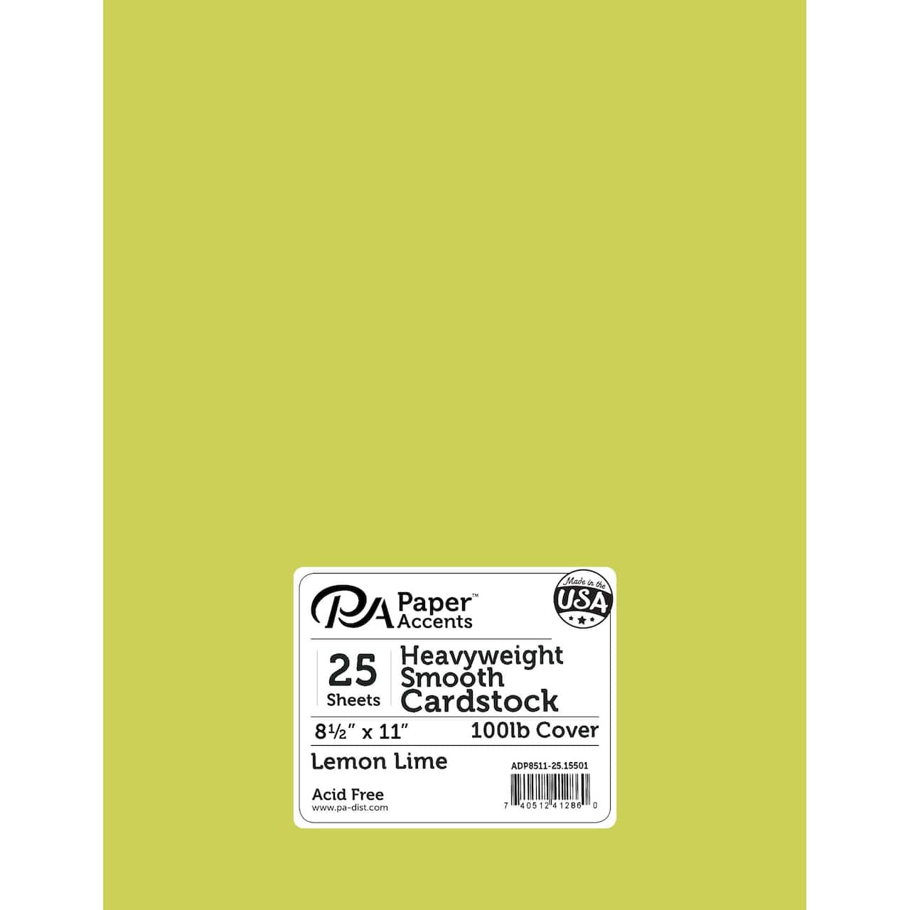 PA Paper™ Accents 8.5" x 11" 100lb. Smooth Cardstock, 25 Sheets
